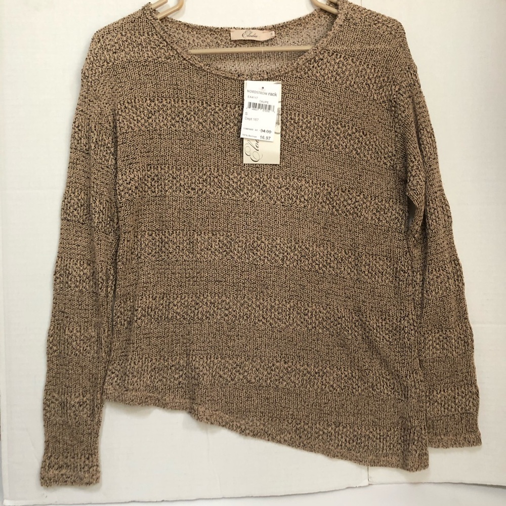 (NWT) Asymmetrical Knitted Long Sleeve Sweater